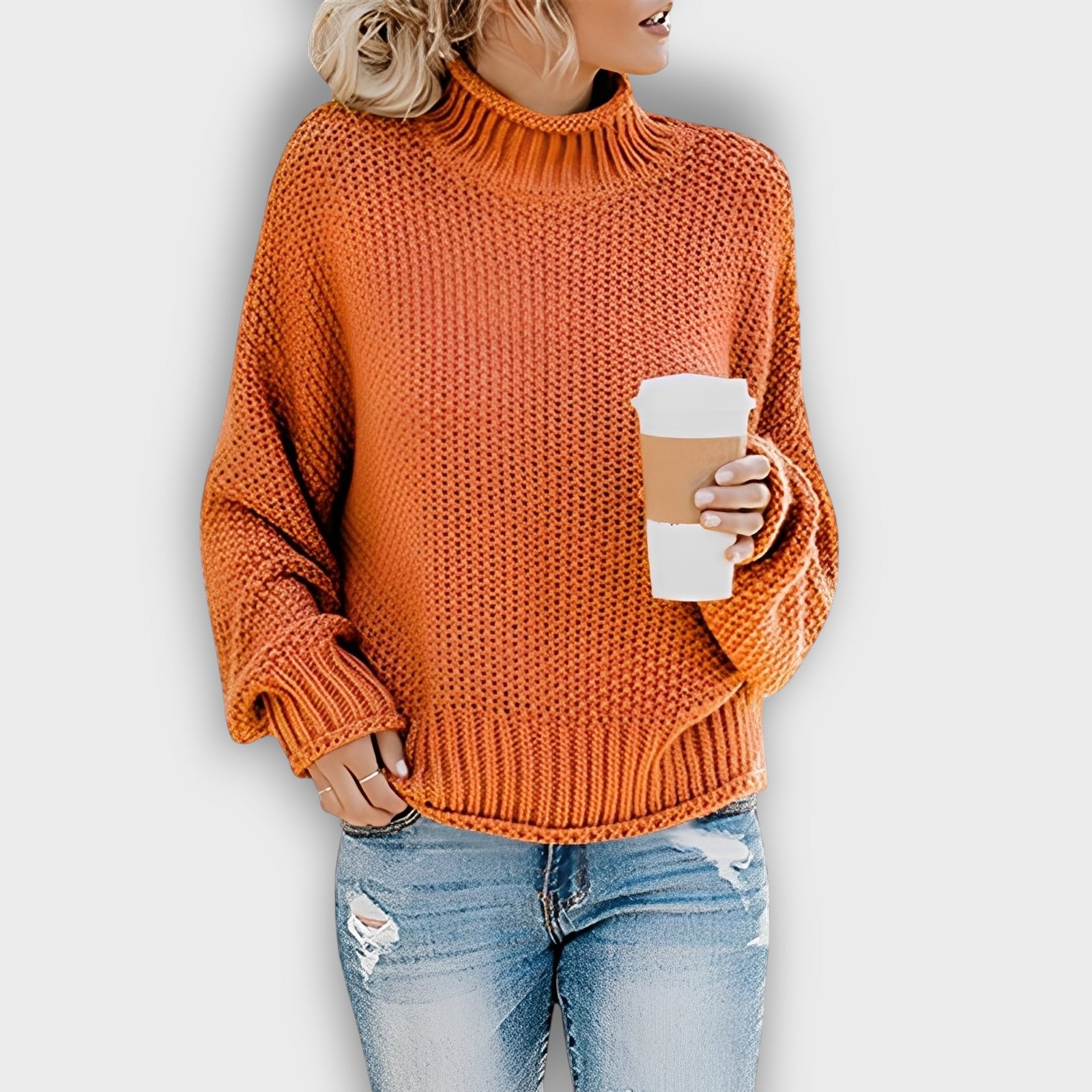 Pull femme coupe décontractée