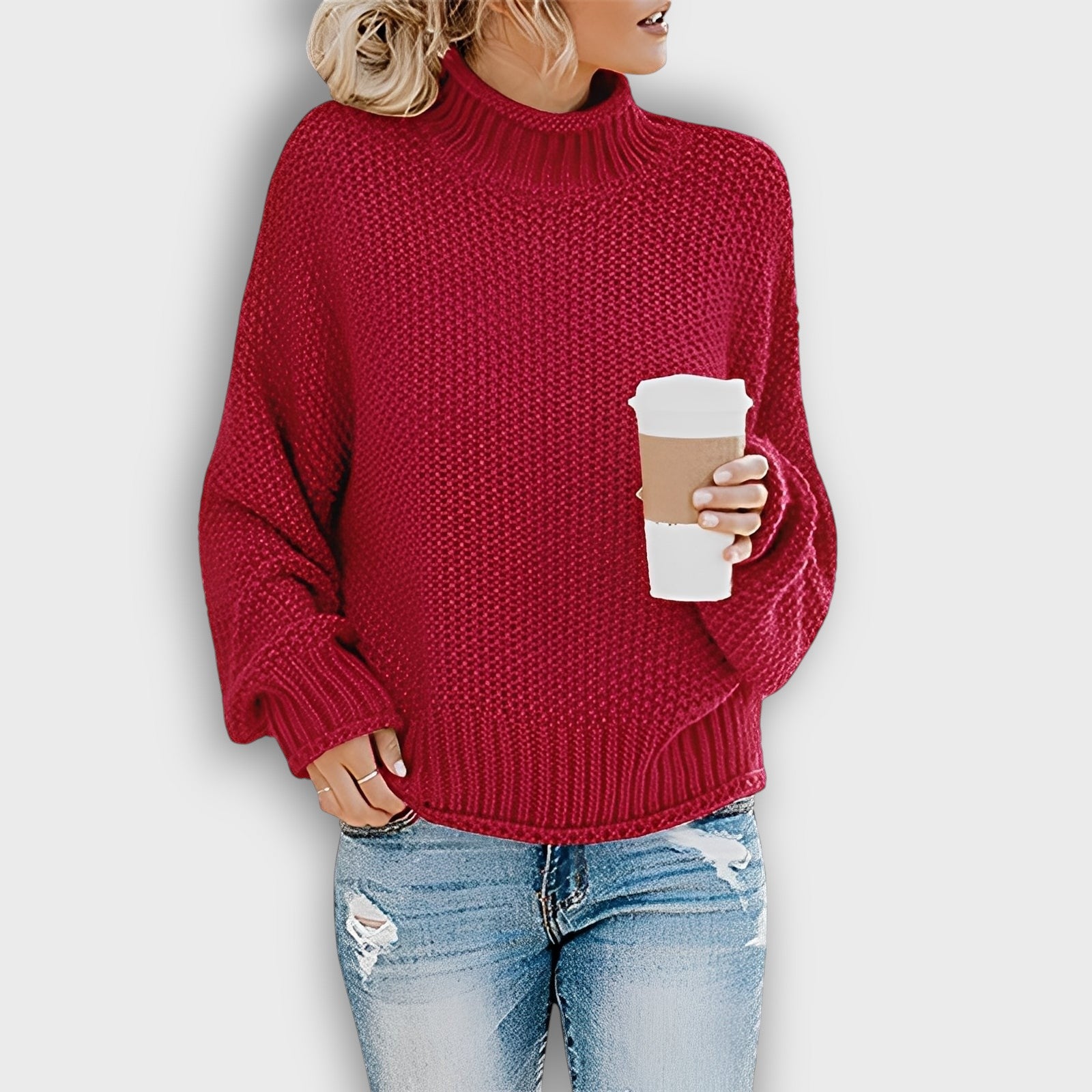 Pull femme coupe décontractée