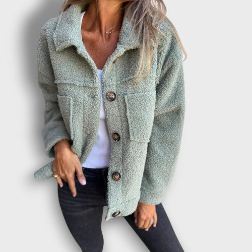 Veste en polaire teddy mi-saison (femme)