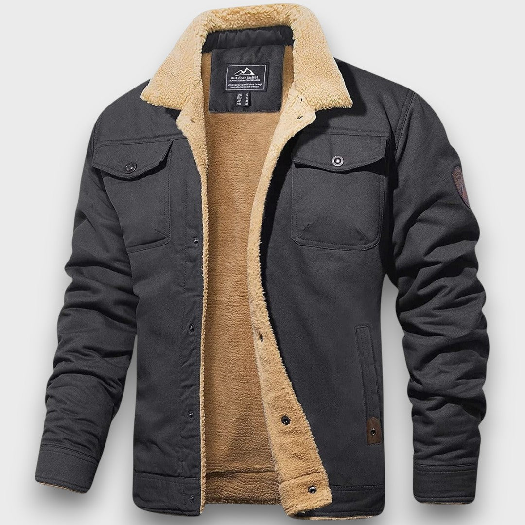 Veste décontractée doublée en peluche (homme)