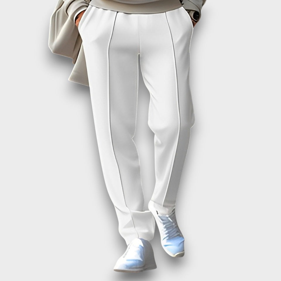 Pantalon en tissu élégant à coupe droite (homme)