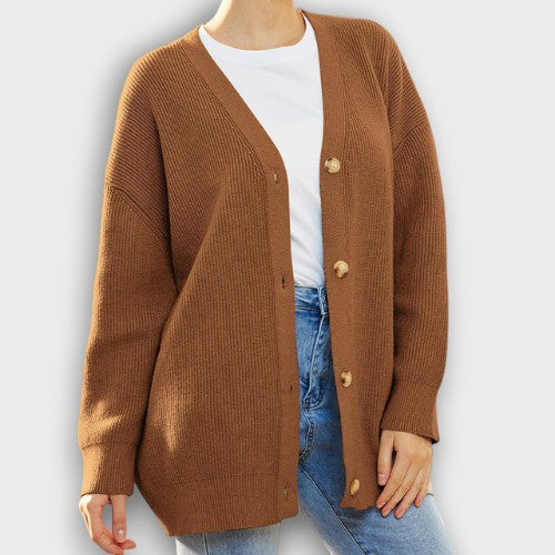 Cardigan en maille coupe ample (femme)