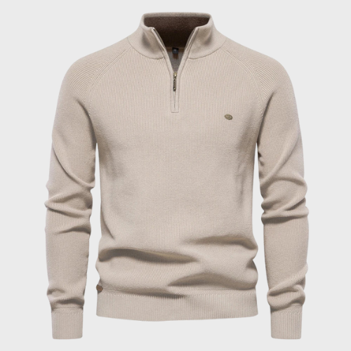 Pull homme half zip