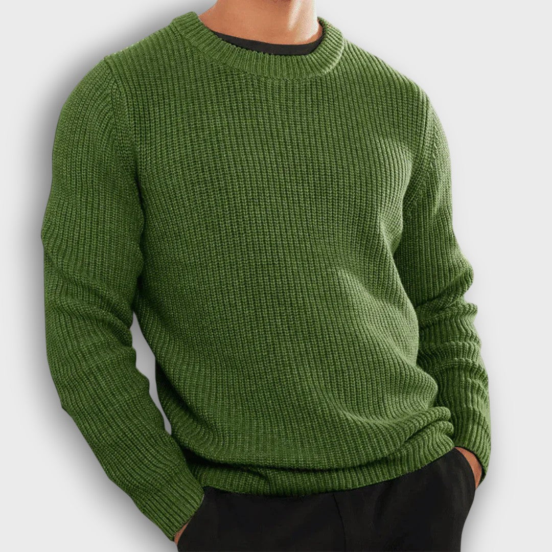 Pull en maille côtelée (homme)