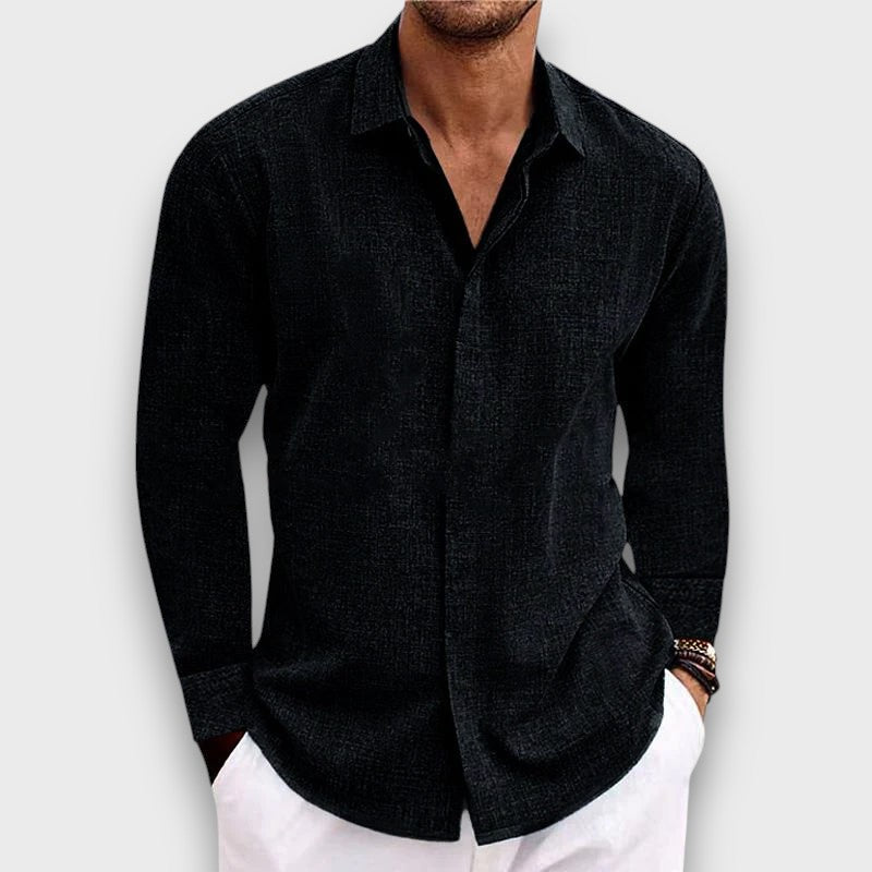 Chemise en lin à manches longues (homme)