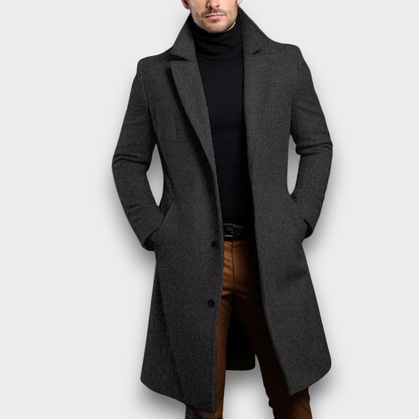 Manteau élégant en laine (homme)