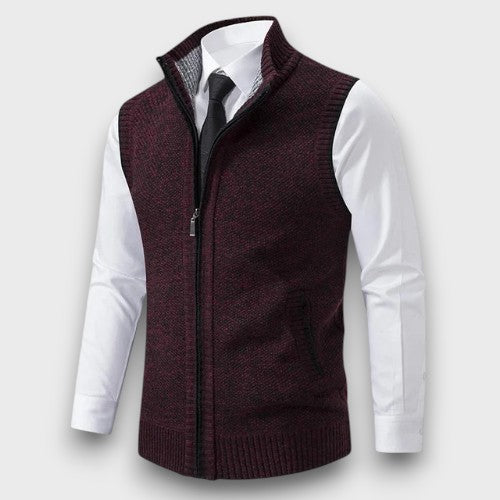 Gilet zippé en tricot (homme)