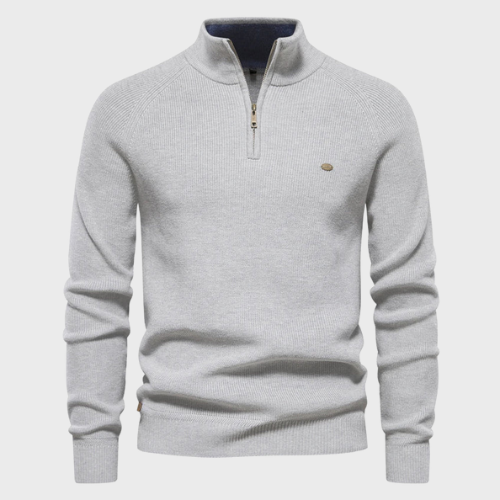 Pull homme half zip