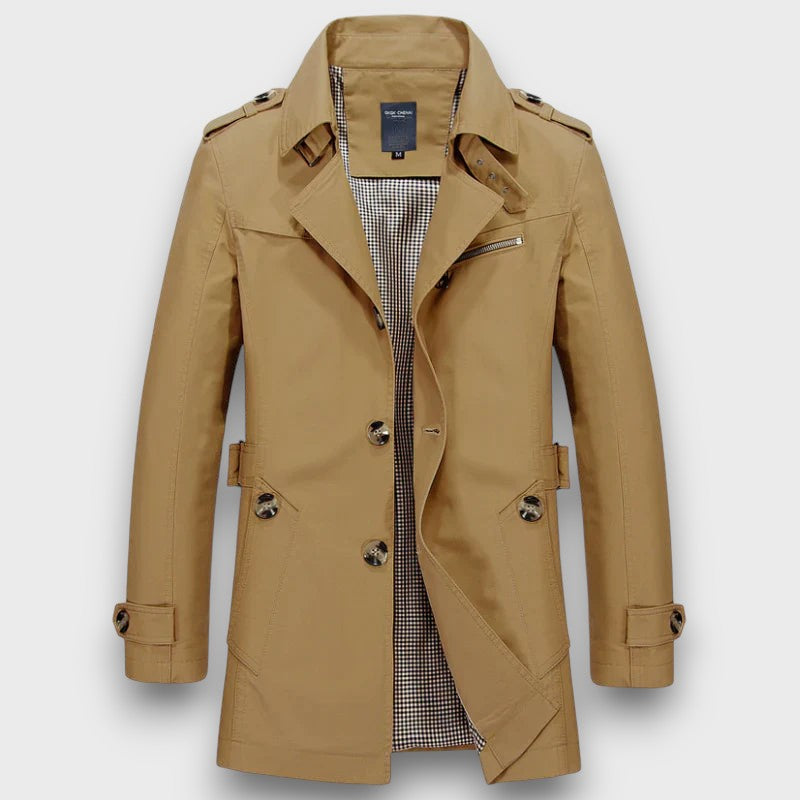 Trench-coat classique pour homme