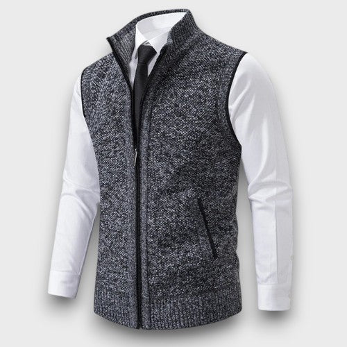 Gilet zippé en tricot (homme)