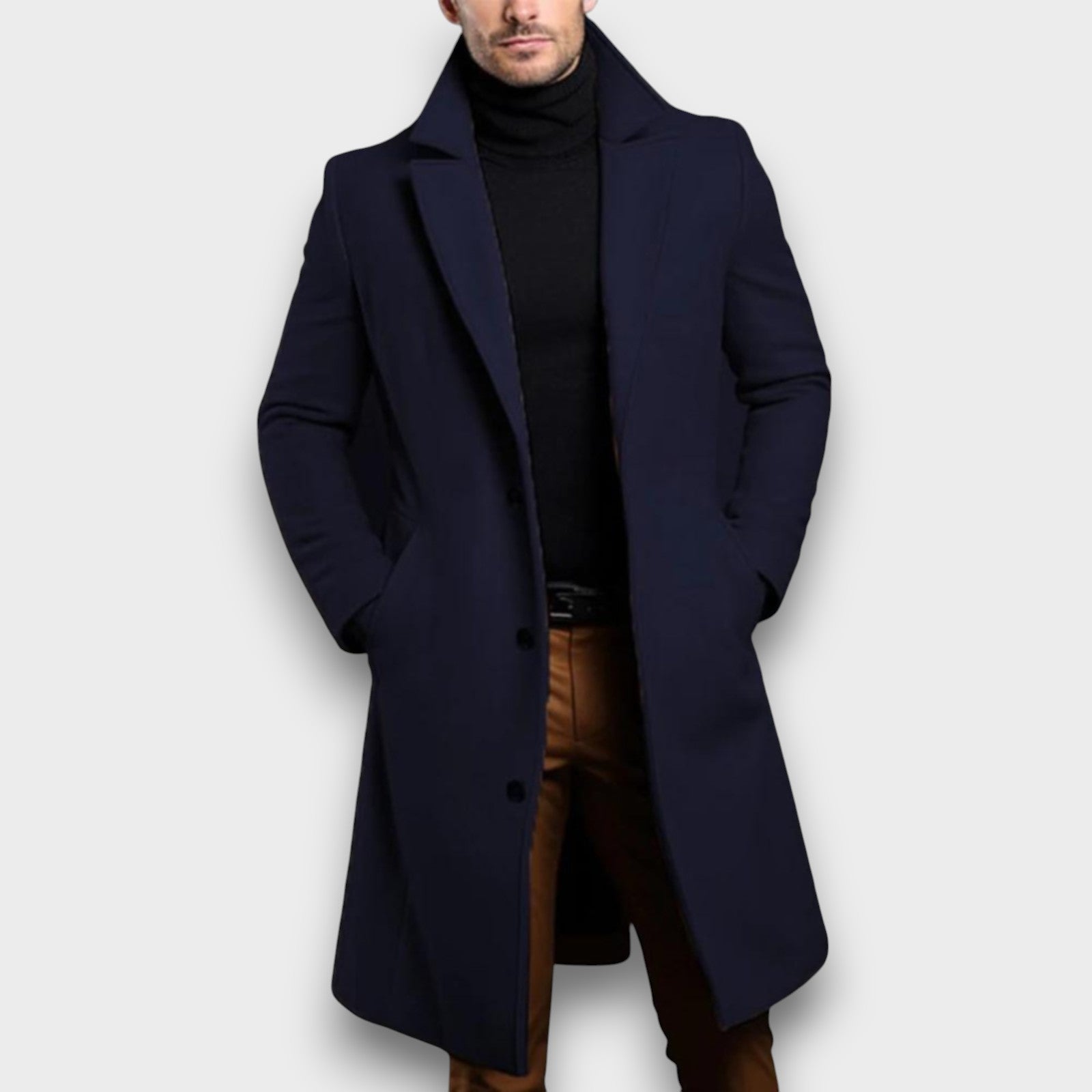 Manteau élégant en laine (homme)