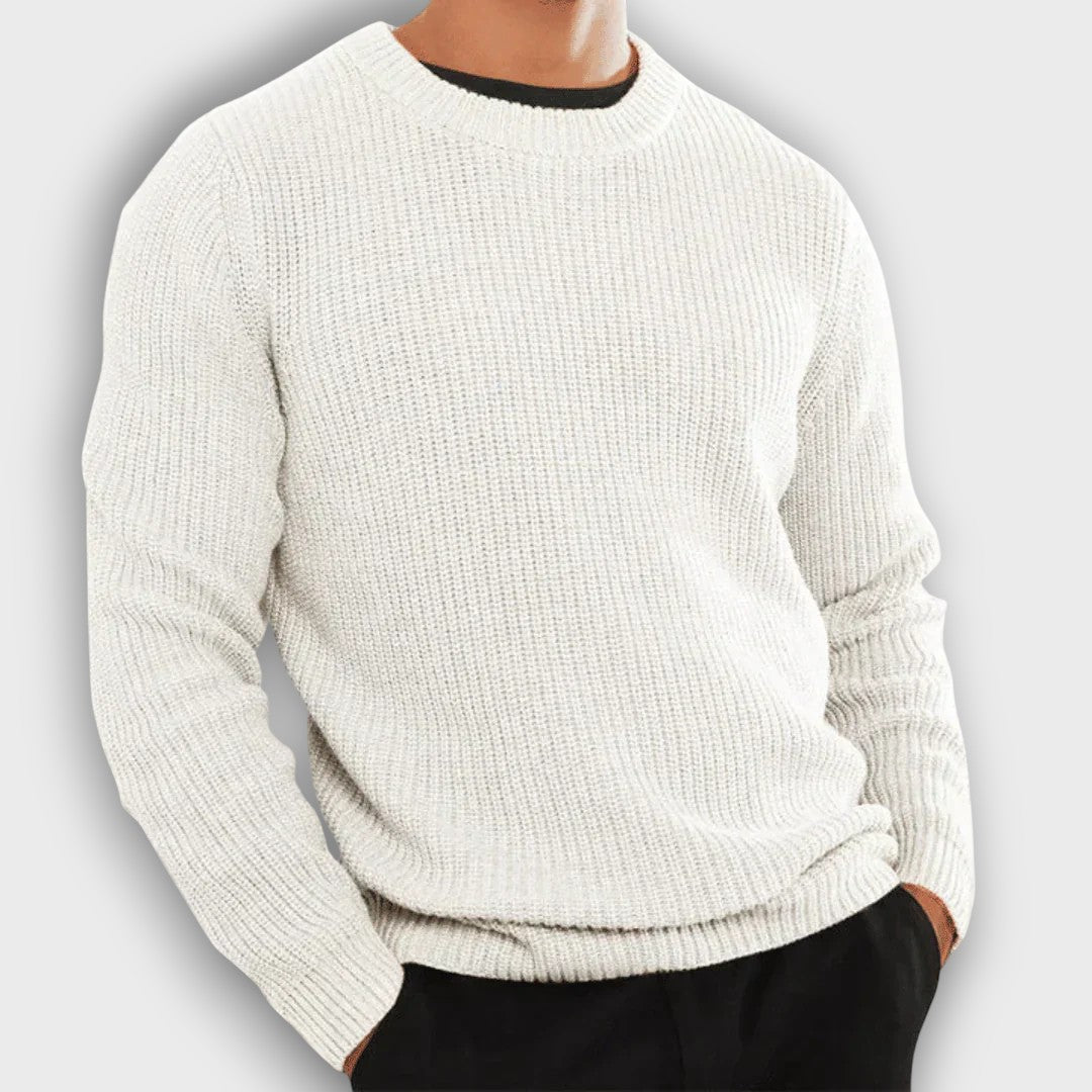 Pull en maille côtelée (homme)