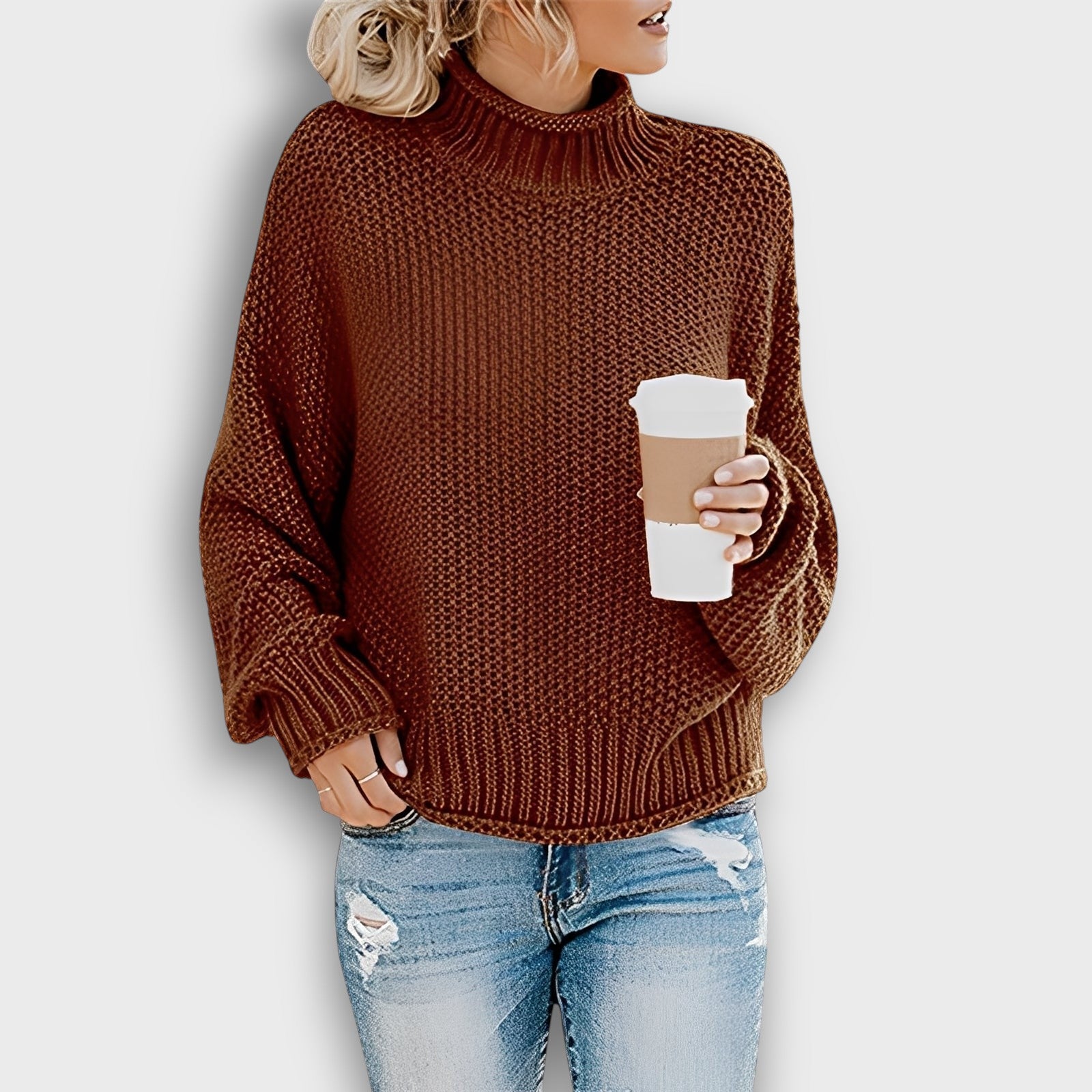 Pull femme coupe décontractée
