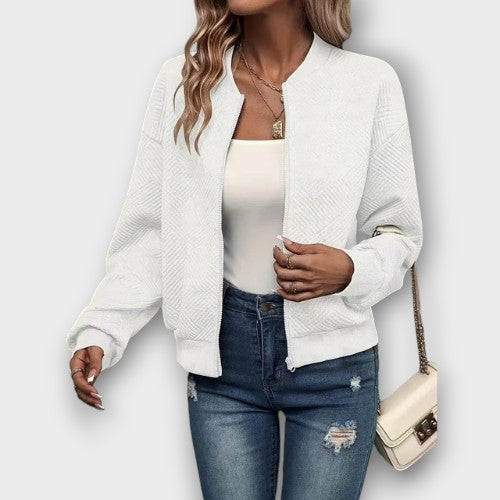 Cardigan en maille zippé (femme)