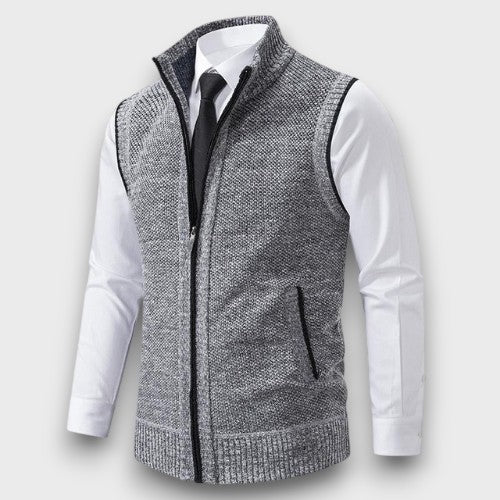 Gilet zippé en tricot (homme)