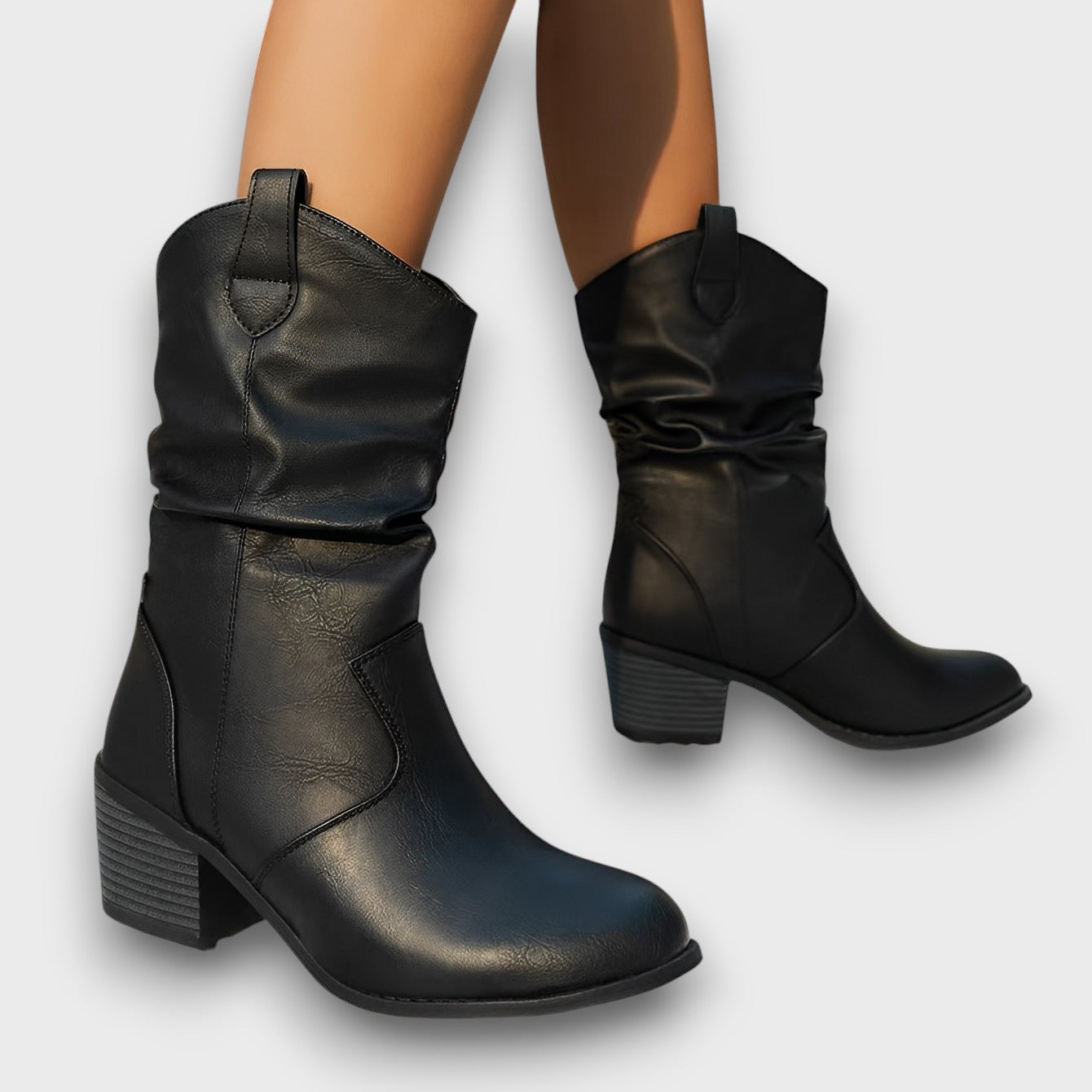 Bottines à talon bloc en suédine (femme)