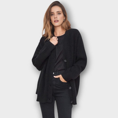 Cardigan en maille coupe ample (femme)