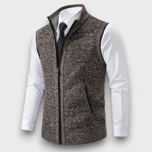 Gilet zippé en tricot (homme)