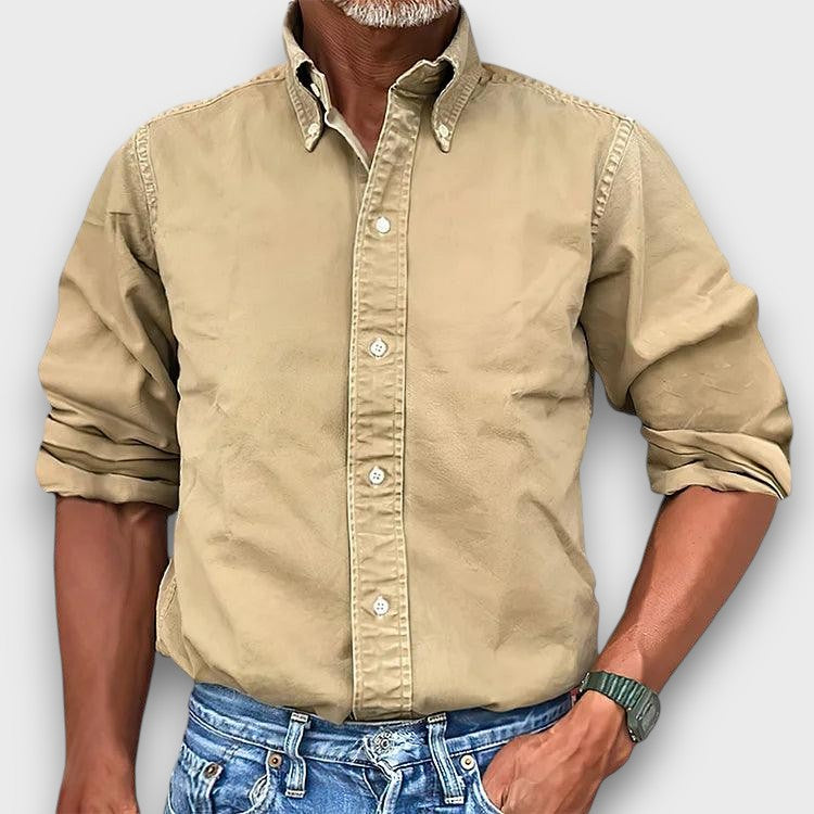 Chemise classique à col boutonné (homme)