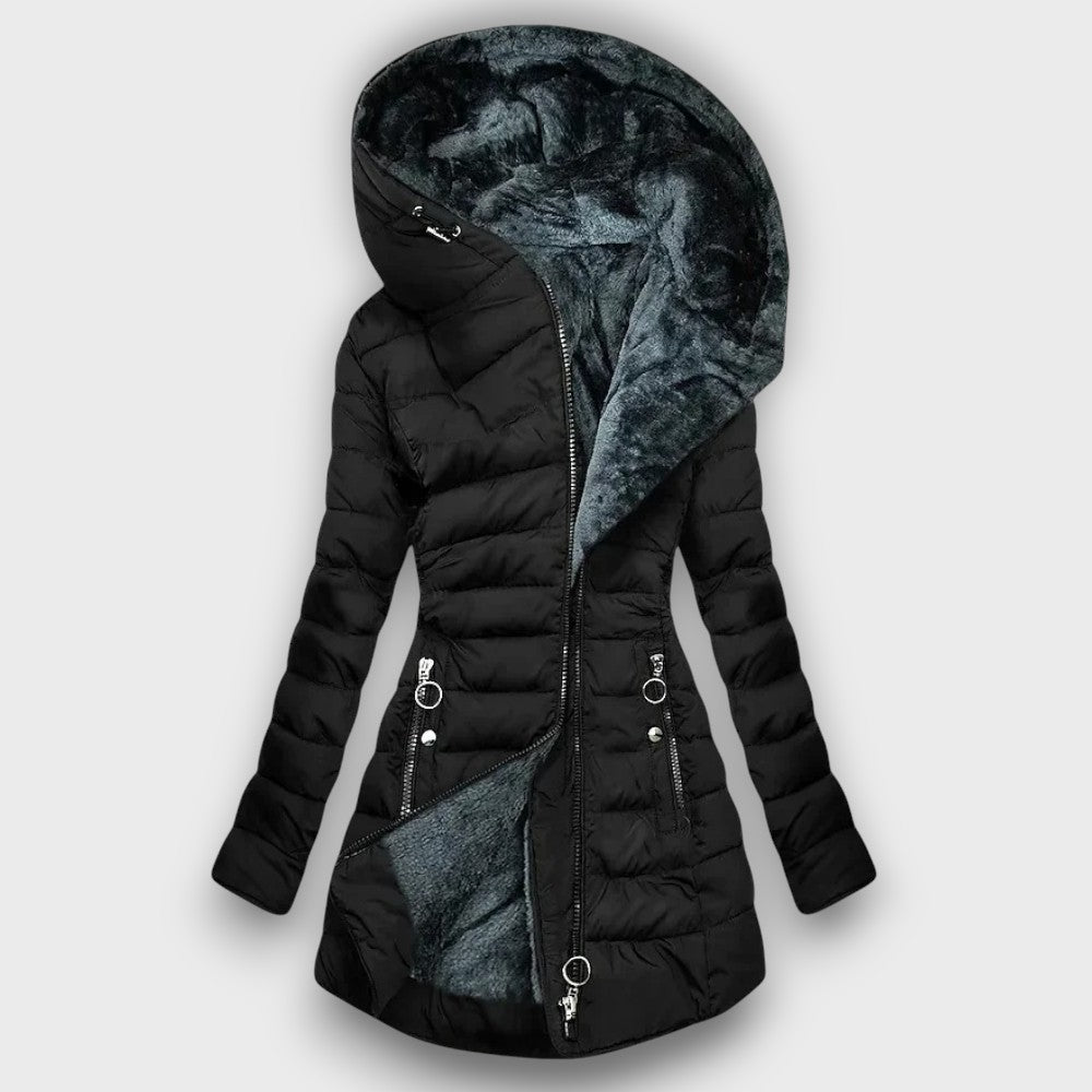 Veste d’hiver femme avec capuche