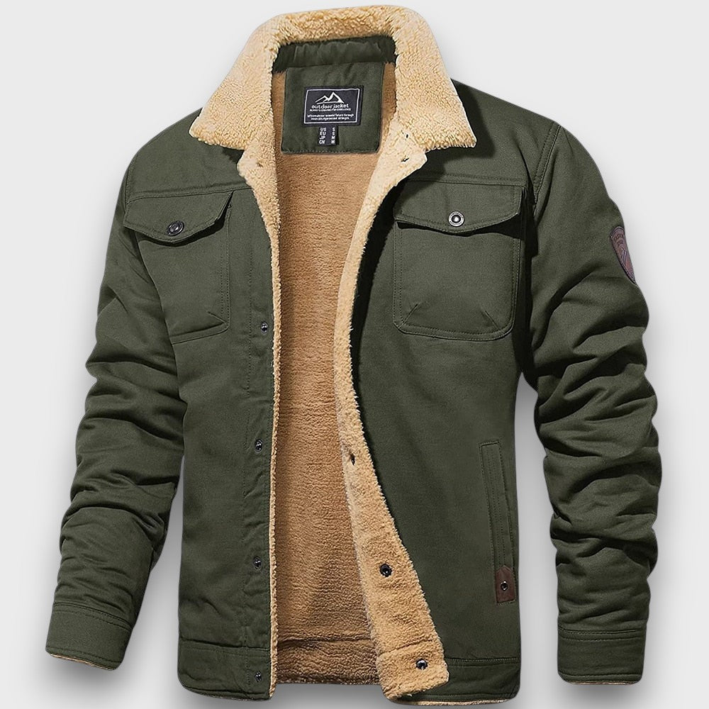Veste décontractée doublée en peluche (homme)