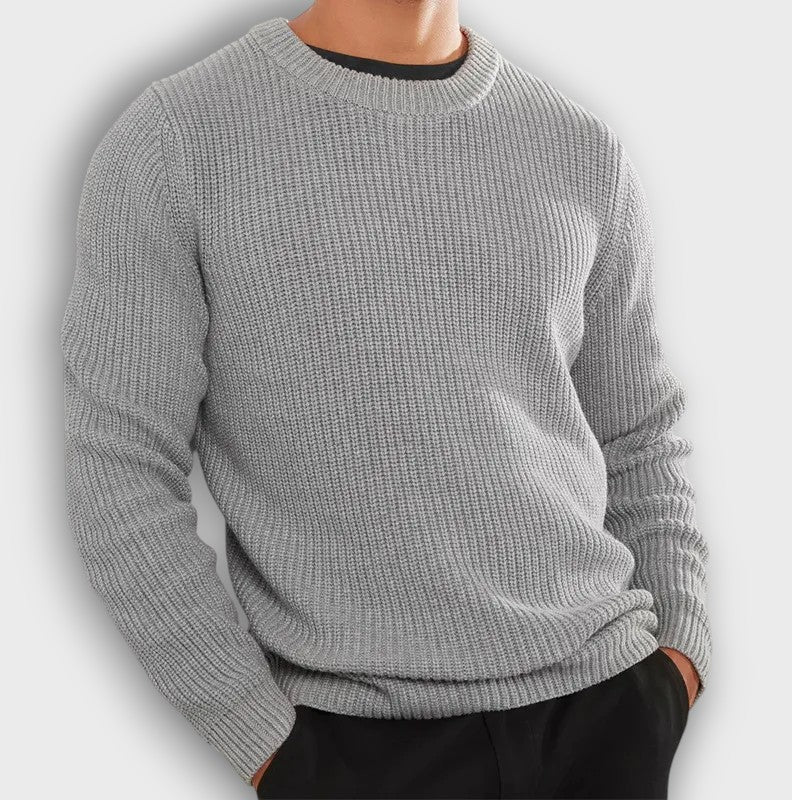 Pull en maille côtelée (homme)