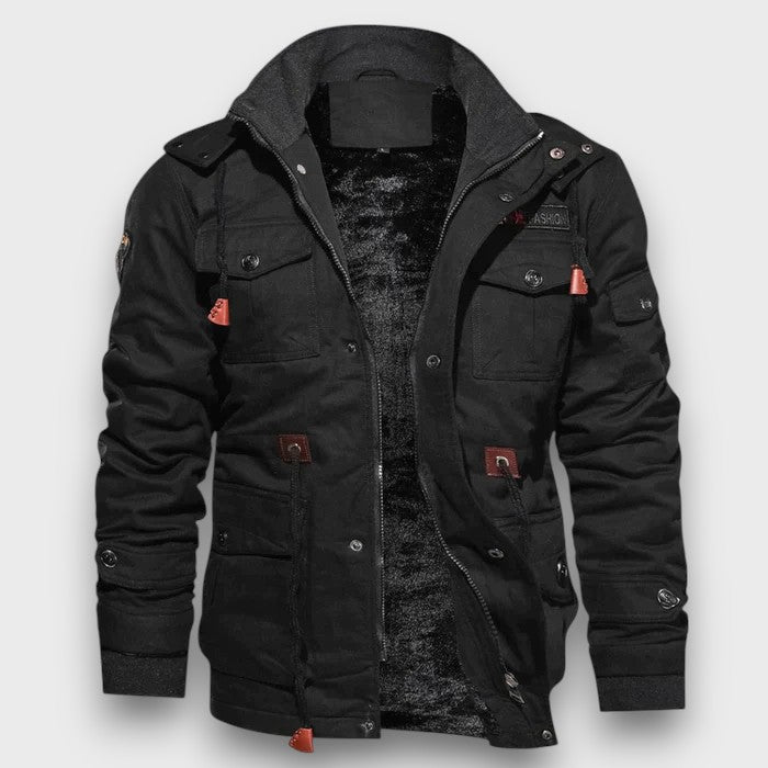 Veste homme avec doublure en fausse fourrure