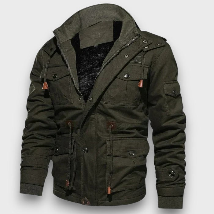 Veste homme avec doublure en fausse fourrure