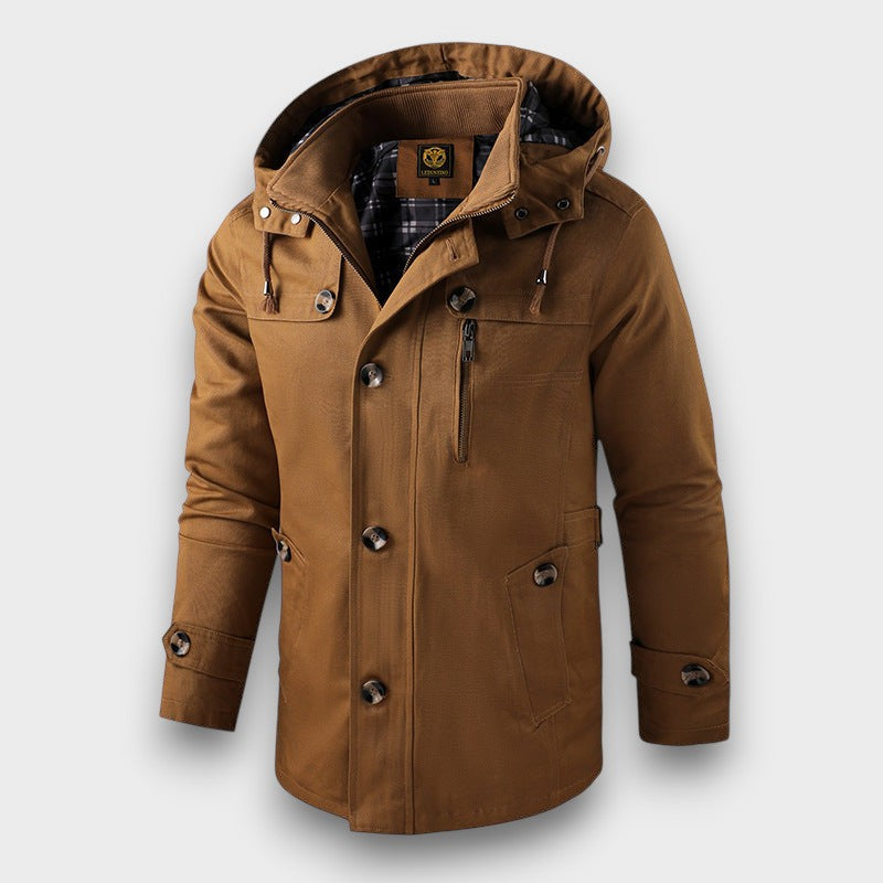 Veste parka chaude à capuche (homme)