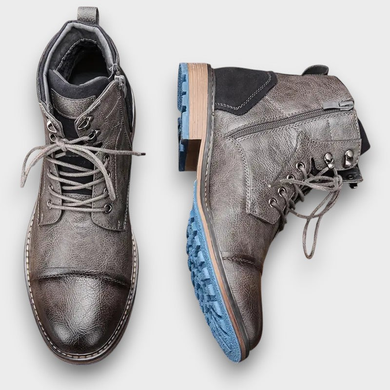 Bottine cuir robuste outdoor (homme)