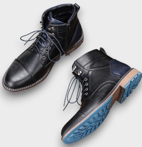 Bottine cuir robuste outdoor (homme)