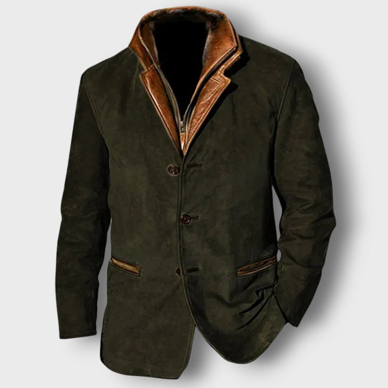 Veste blazer en daim style vintage (homme)