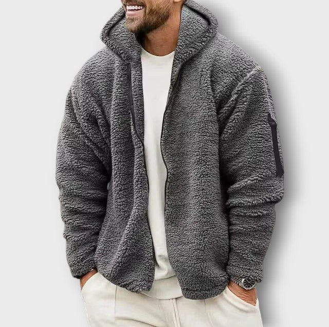 Veste en polaire teddy à capuche (homme)