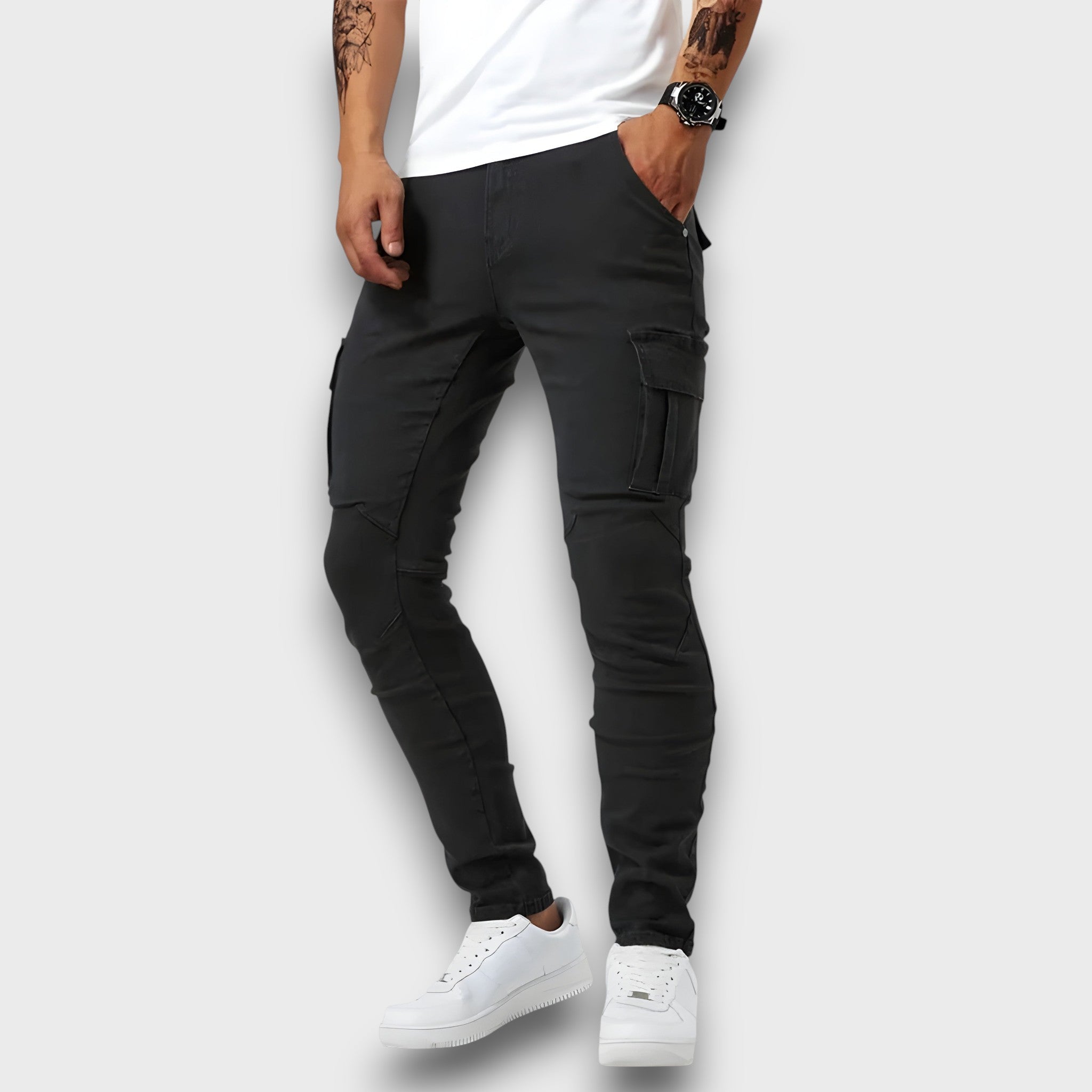 Pantalon cargo avec poches latérales (homme)