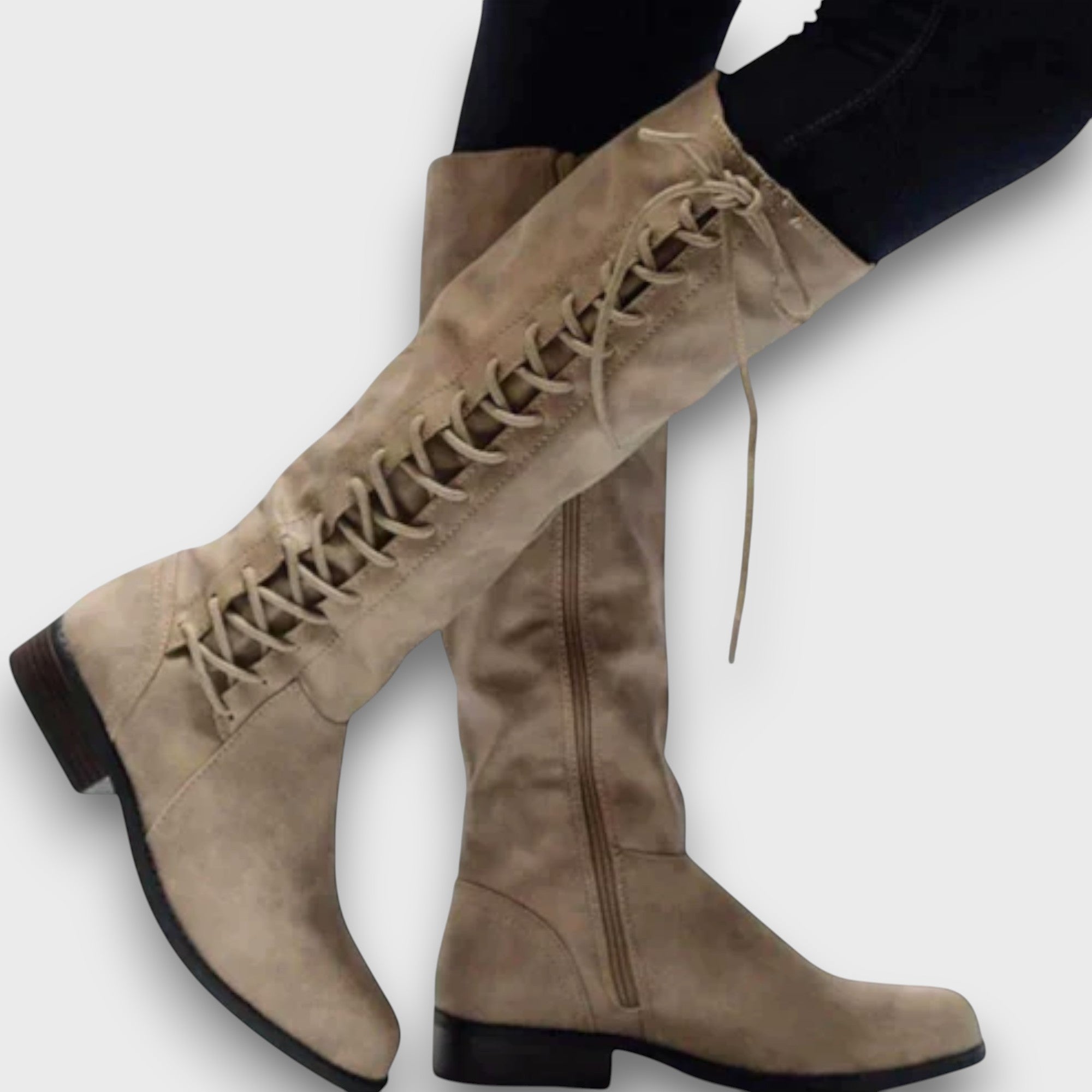 Bottes hautes à lacets élégantes (femme)