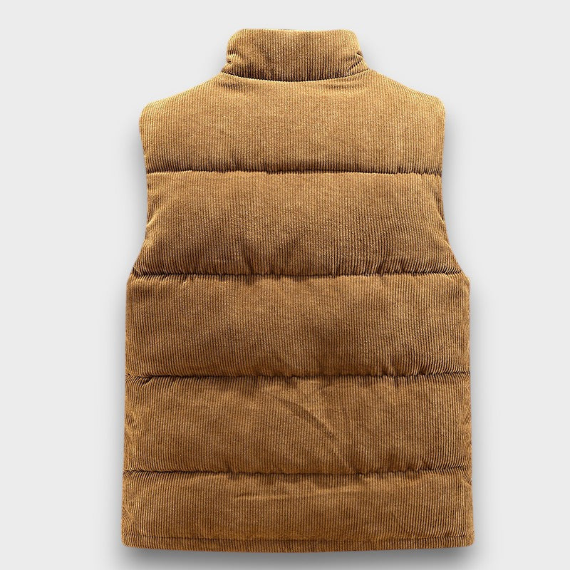 Gilet matelassé en velours côtelé (homme)