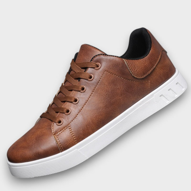 Baskets en cuir à lacets (homme)