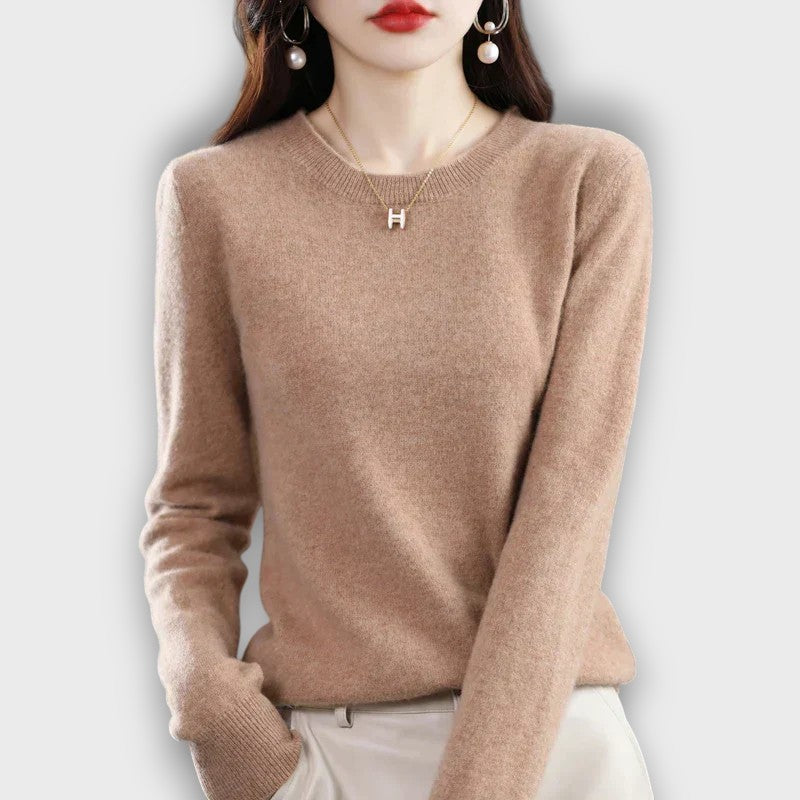 Pull femme col rond