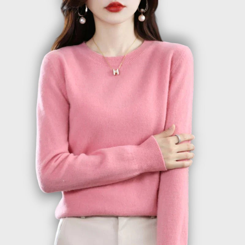 Pull femme col rond