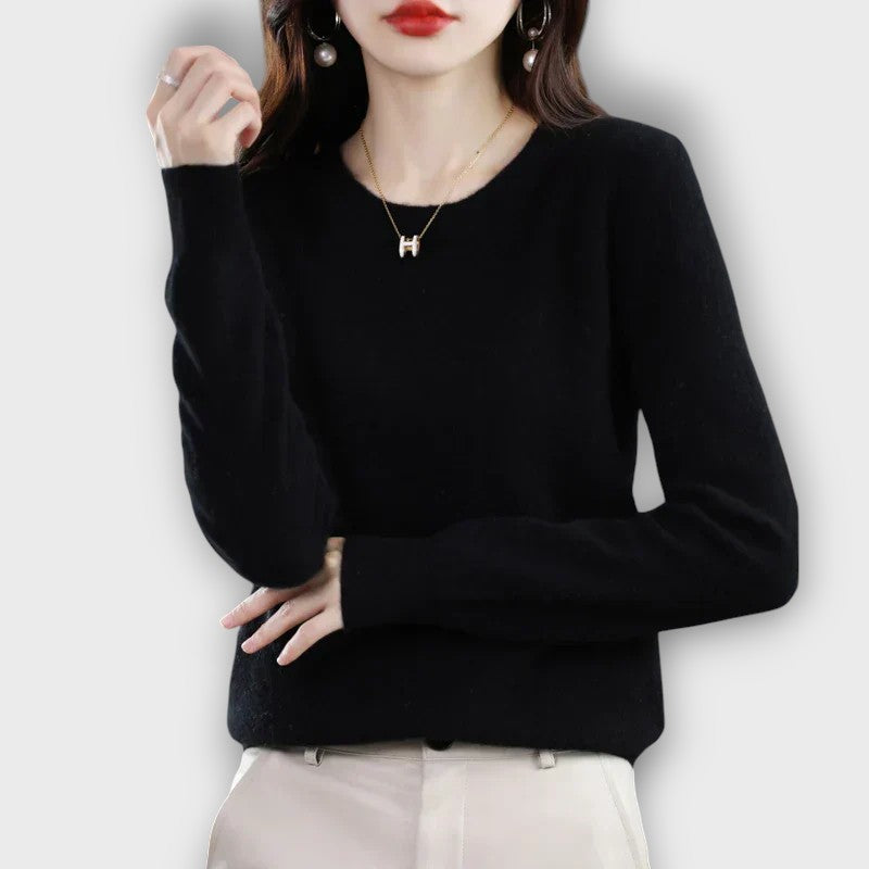 Pull femme col rond