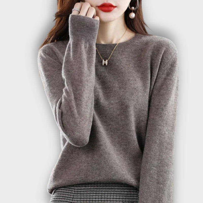 Pull femme col rond