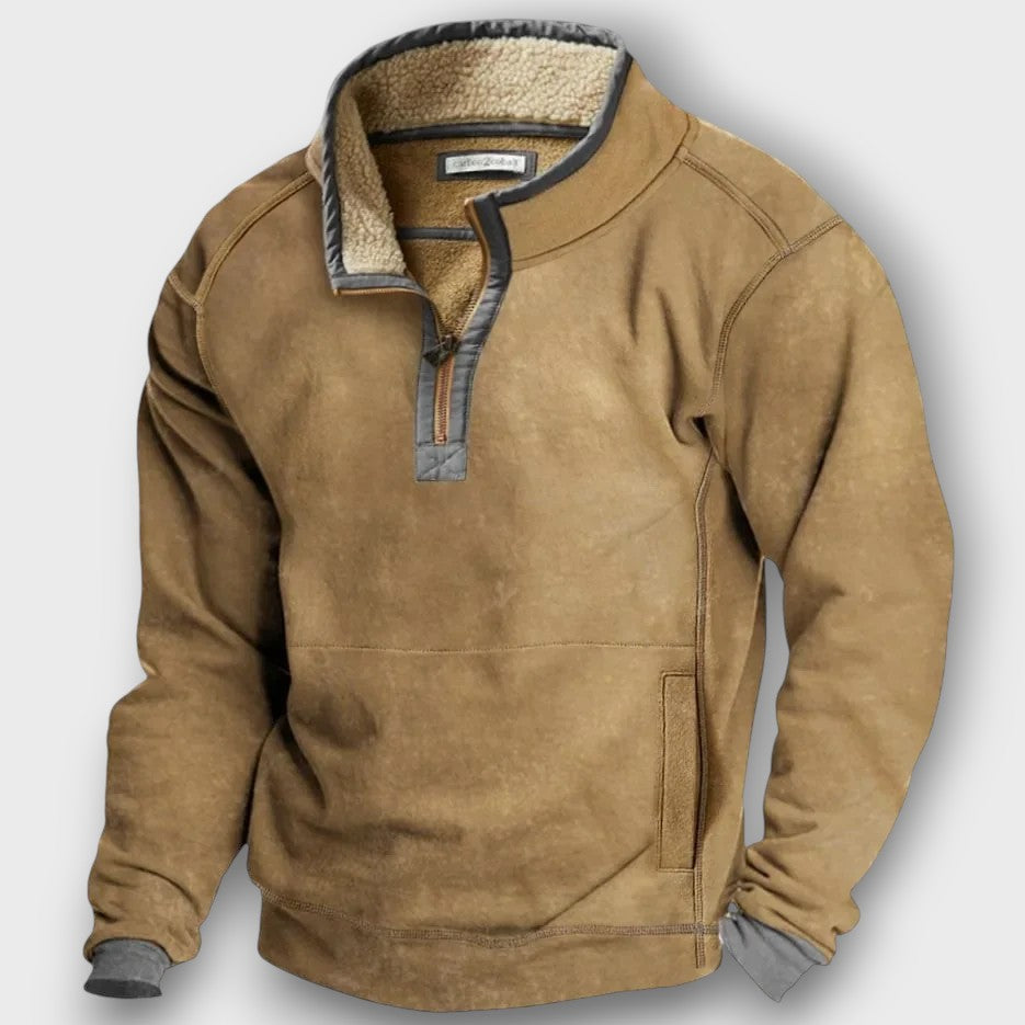 Pull polaire à demi-fermeture éclair (homme)