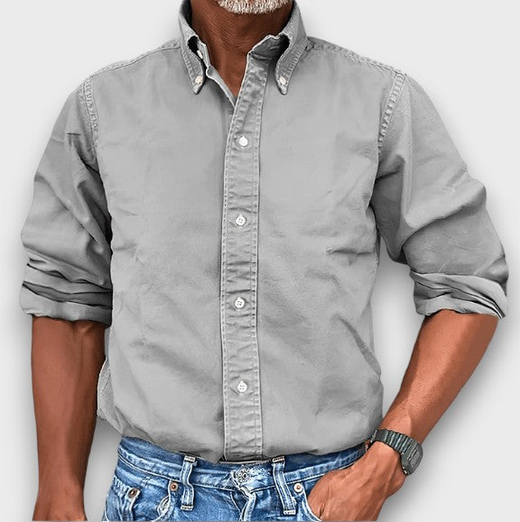 Chemise classique à col boutonné (homme)