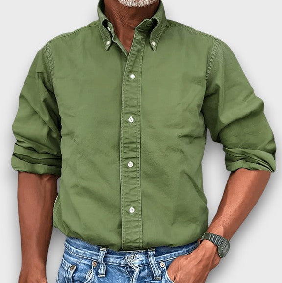 Chemise classique à col boutonné (homme)