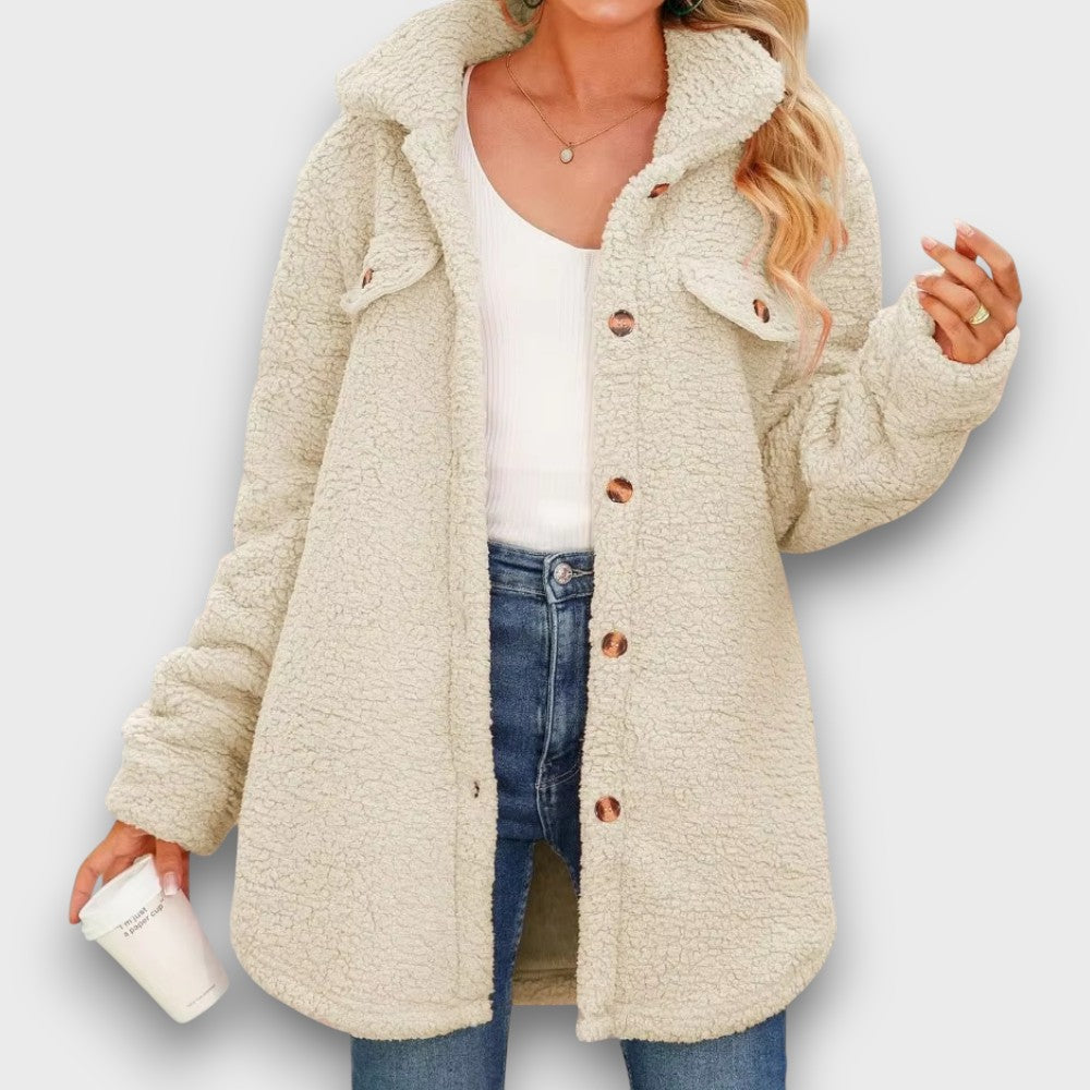 Veste en polaire avec boutons (femme)