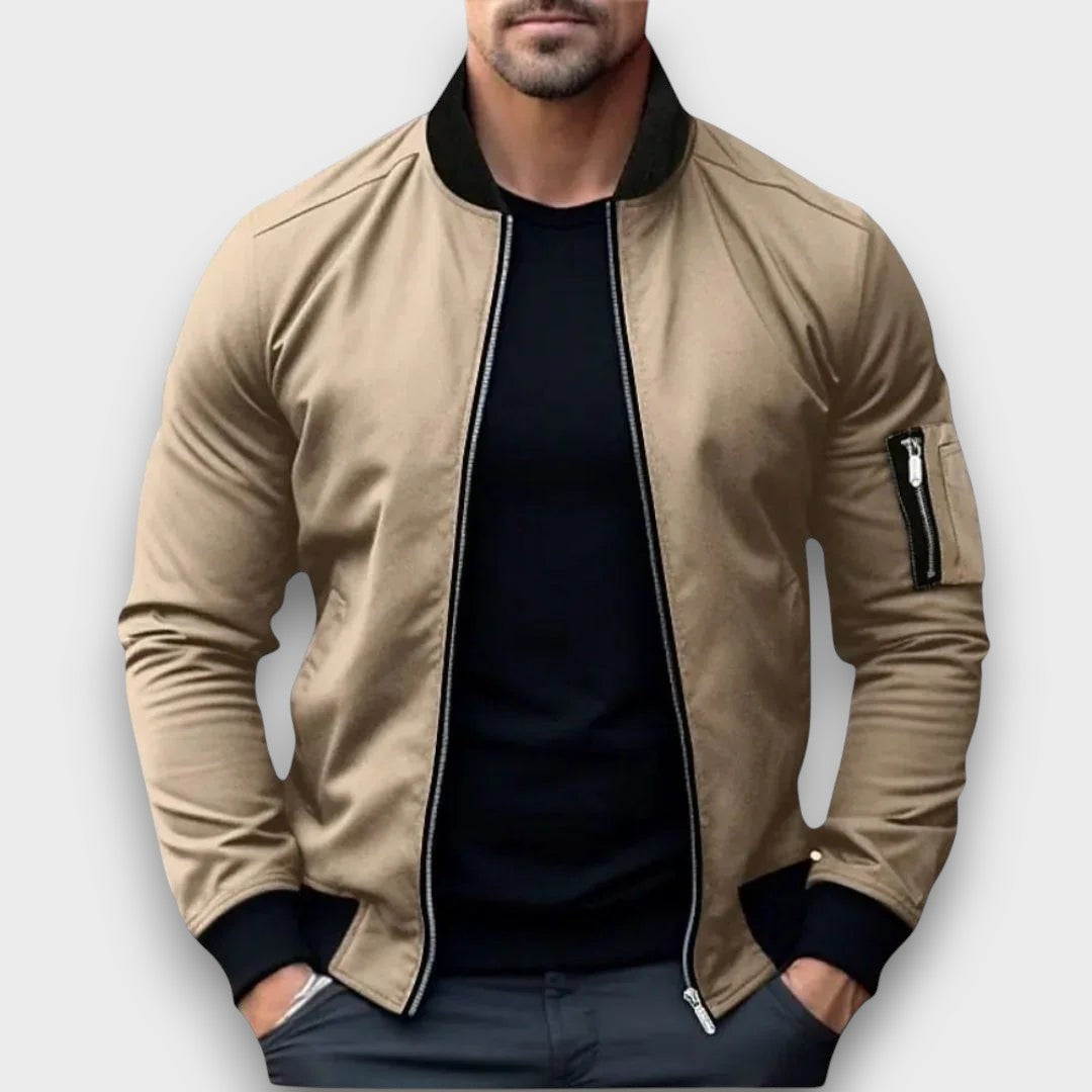 Blouson léger zippé type bomber (homme)