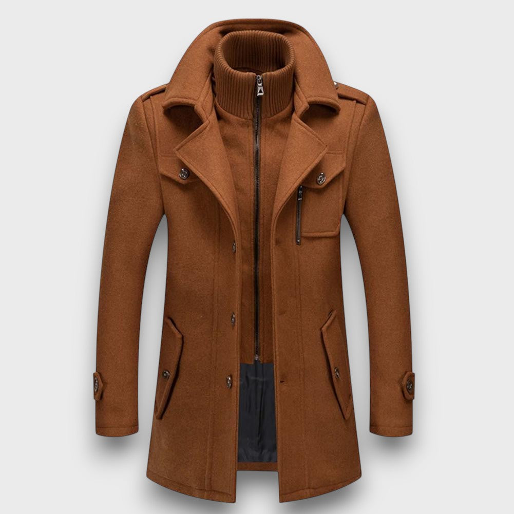 Manteau en laine élégant d'hiver (homme)