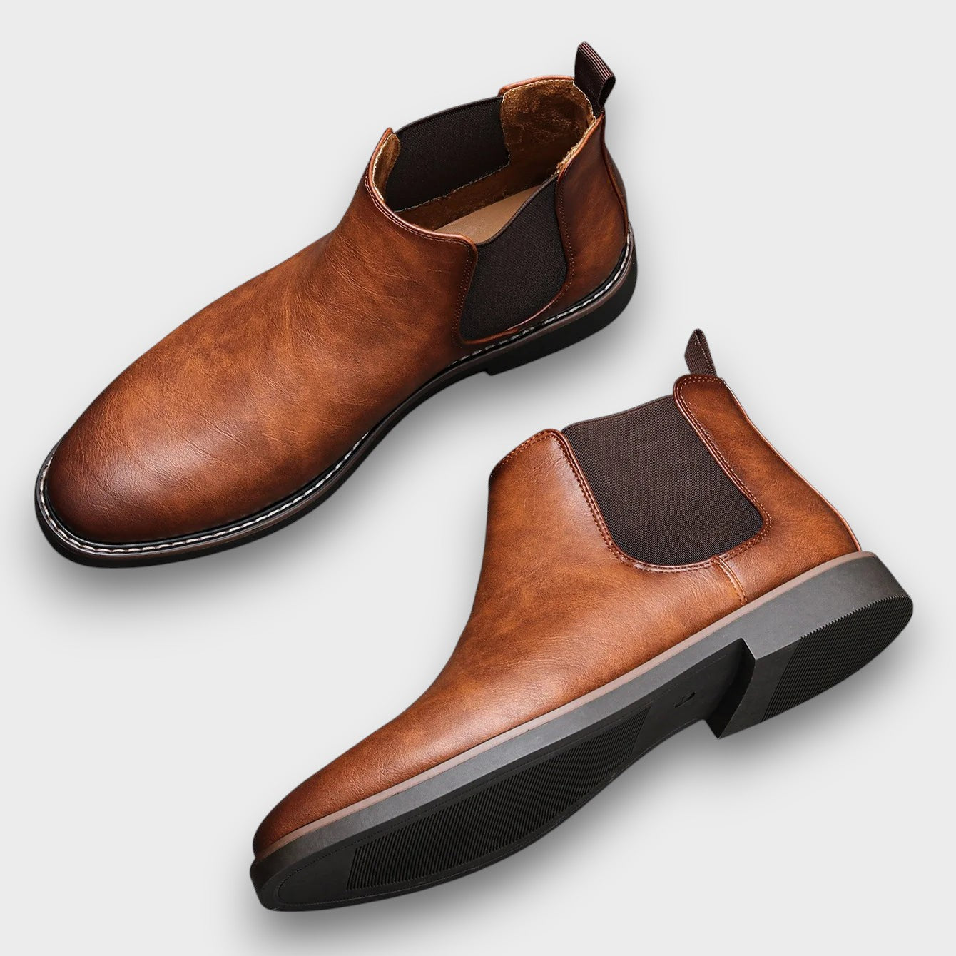 Bottines Chelsea classiques en cuir (homme)