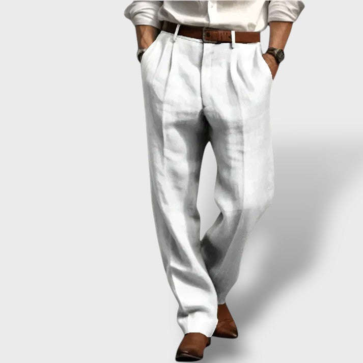 Pantalon en lin coupe large (homme)