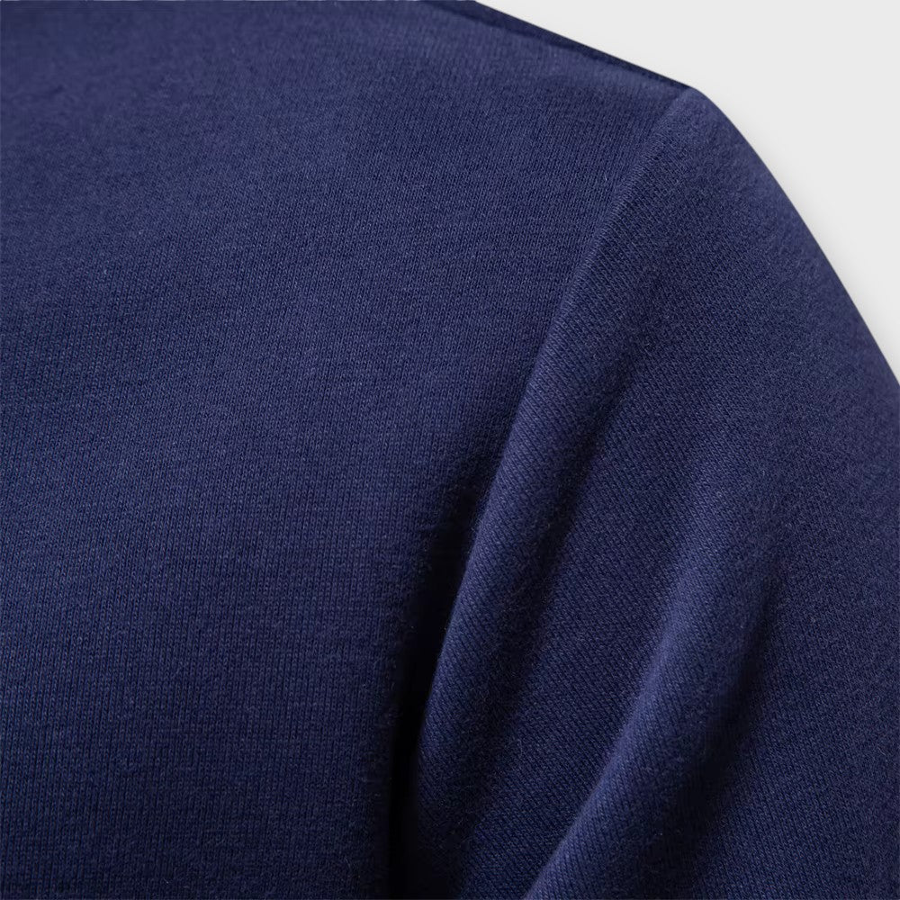 Pull polo homme à col contrasté